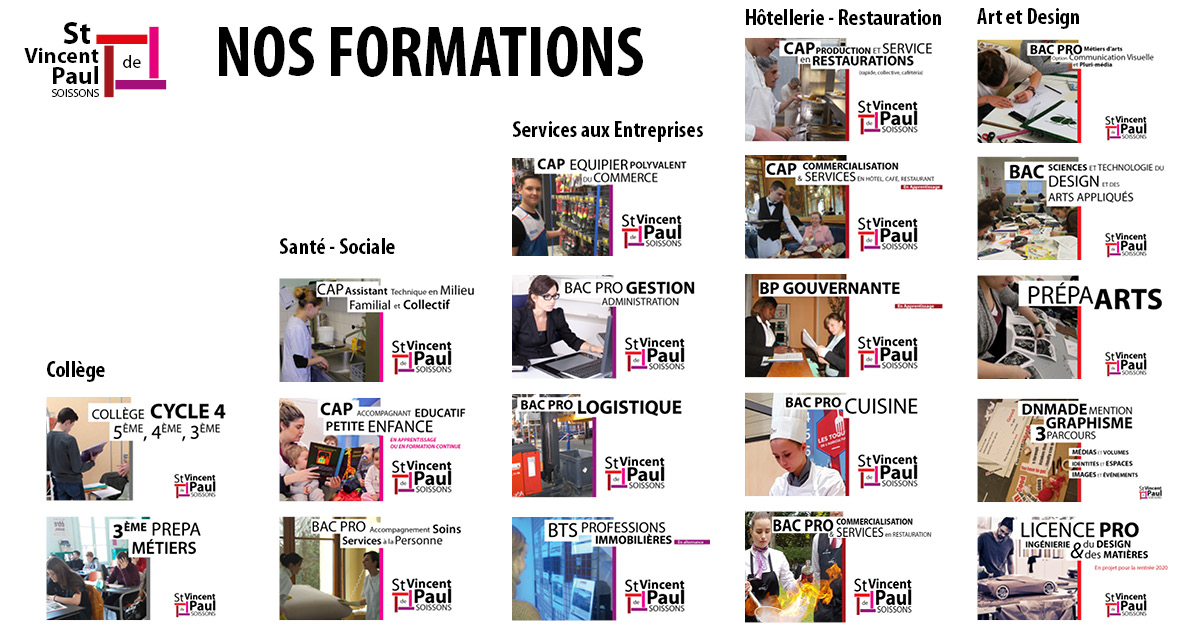 COLL GE ET LYC E ST VINCENT DE PAUL SOISSONS FORMATIONS visual data 4